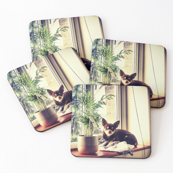 Item preview, Chihuahua with parlour palm designed and sold by Jessica Dolding-Smith.