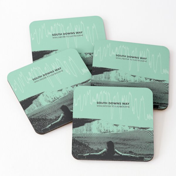 Item preview, The South Downs Way Elevation Art - Green designed and sold by PilgrimageShop.