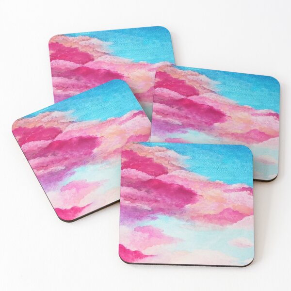 Item preview, Pink Blue Colorful Clouds designed and sold by JeysArtDesign.