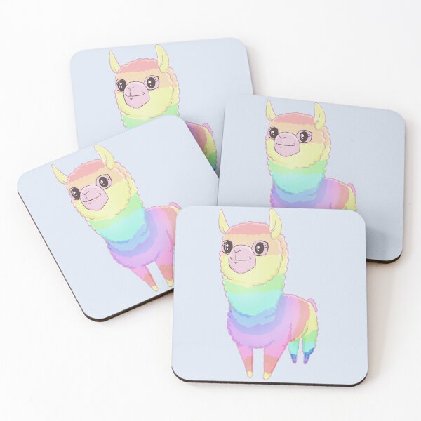 Item preview, Rainbow Alpaca Kids Cartoon Illustrations designed and sold by stilo29.