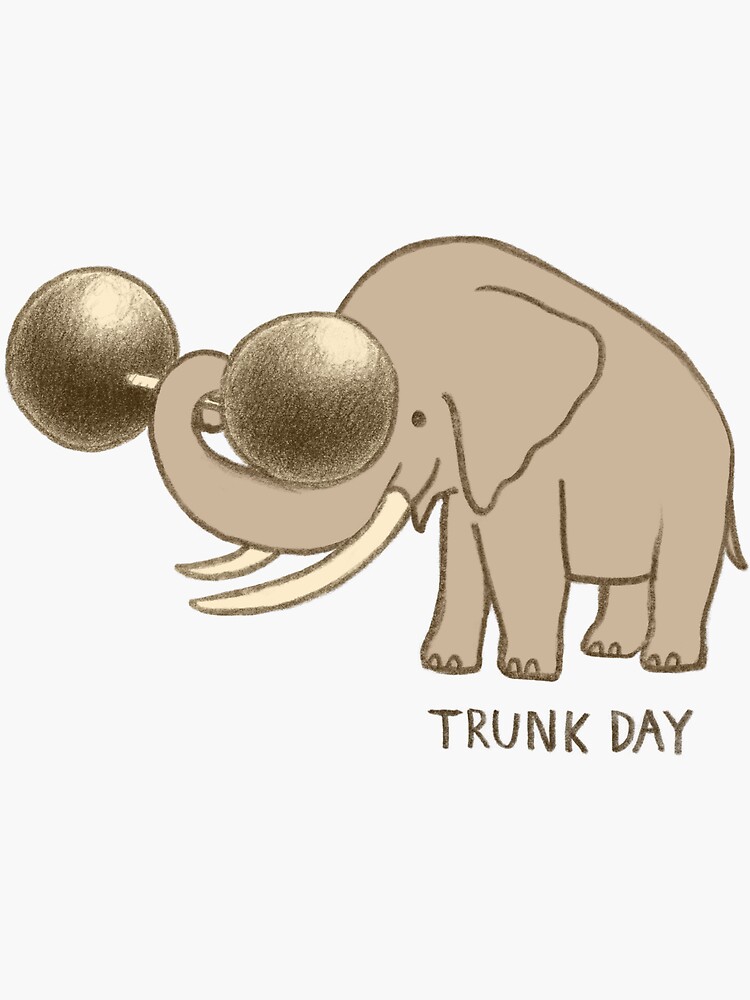 "Trunk Day" Sticker by opifan Redbubble