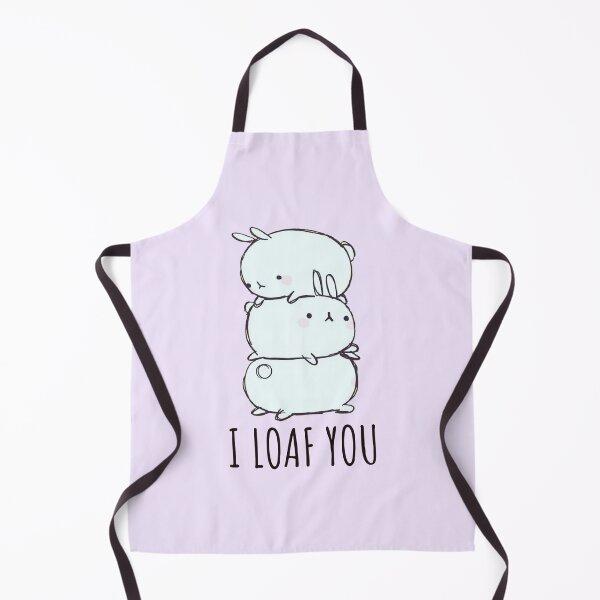 Item preview, Cute Bunny Rabbit Loaf I Loaf You designed and sold by CurbsideDeli.
