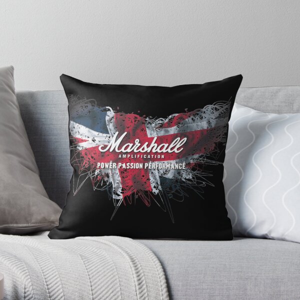 Marshall Guitar Amplifier Throw Pillow