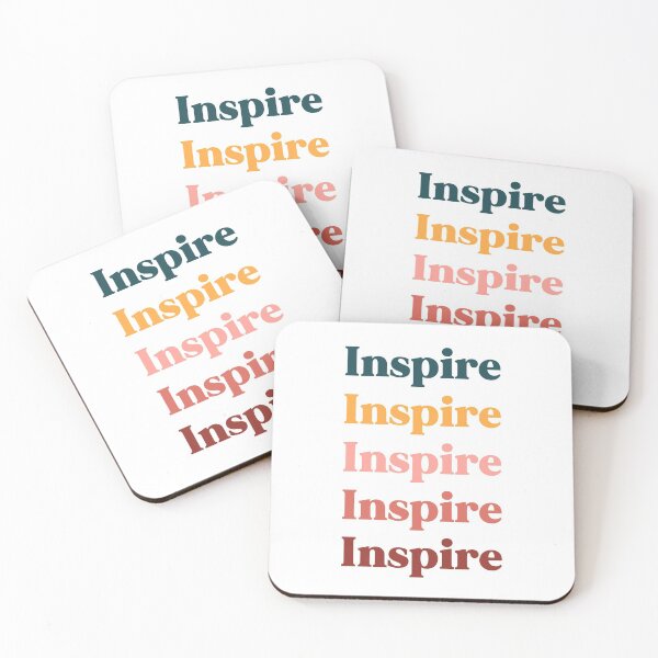 Item preview, Inspire - colorful typography artwork  designed and sold by Tergels.