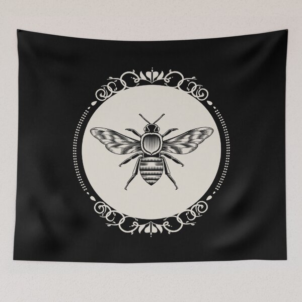 Item preview, Queen Bee In Circle Frame, Entomology, Entomologist Gift designed and sold by OldCamp.