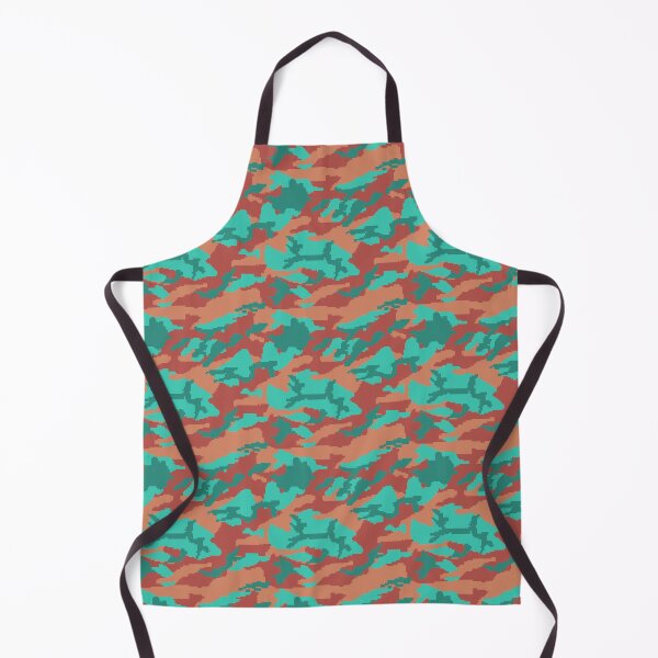 Artikelvorschau, Rust and Teal - Pixeliertes Camo-Wiederholungsmuster entworfen und verkauft von stilo29.