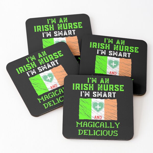 Item preview, I'm An Irish Nurse I'm Smart And Magically Delicious Funny Ireland designed and sold by WoodburyLake.