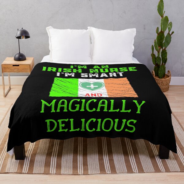Item preview, I'm An Irish Nurse I'm Smart And Magically Delicious Funny Ireland designed and sold by WoodburyLake.
