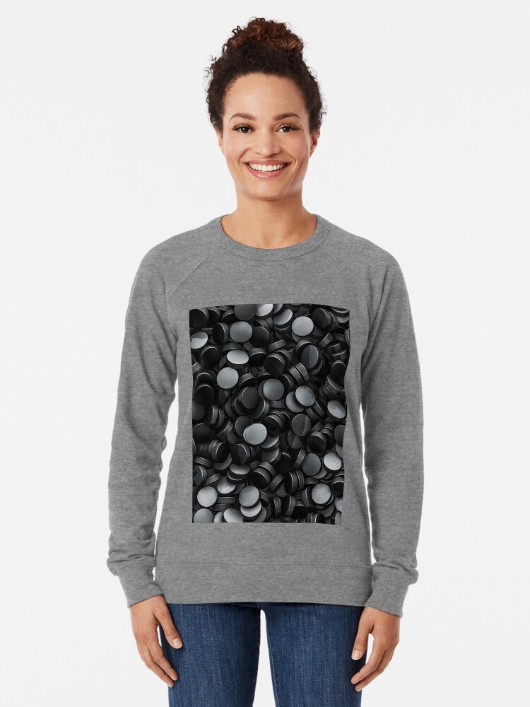 Alternate view of Hockey pucks Lightweight Sweatshirt