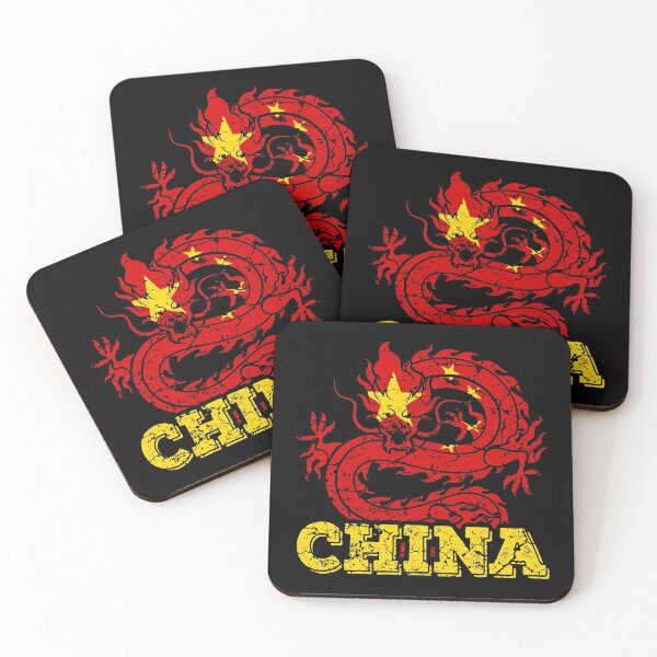 Item preview, China flag with dragon designed and sold by Mila1946.