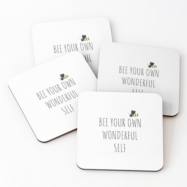 Item preview, Bee your own wonderful self designed and sold by Minimalist Quotes and Sayings.