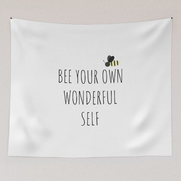 Item preview, Bee your own wonderful self designed and sold by Minimalist Quotes and Sayings.