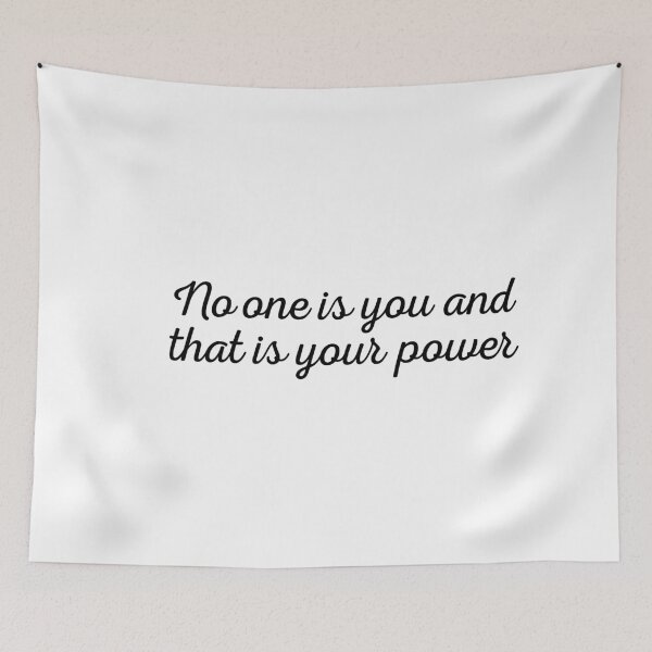 Item preview, no one is you and that is your power designed and sold by ambaart.