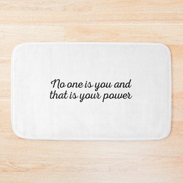 Item preview, no one is you and that is your power designed and sold by ambaart.
