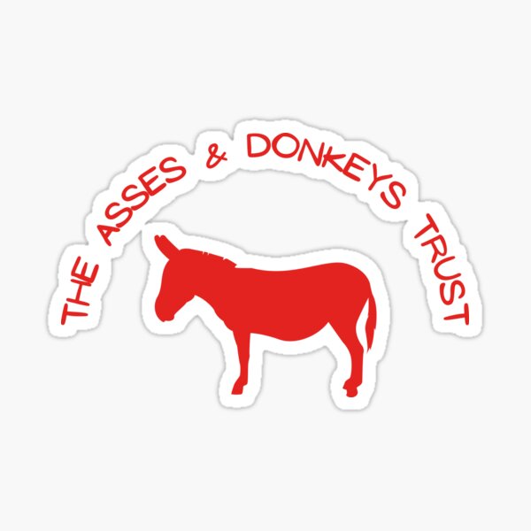 Item preview, The Asses and Donkeys Trust Badge , Belinda Blinked  designed and sold by SelfrontStudios.
