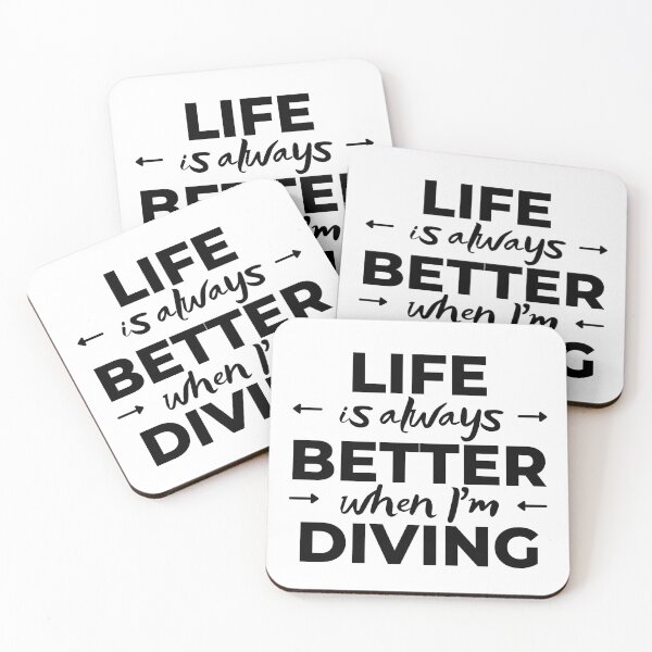 Item preview, Life is always better when I'm diving designed and sold by TheGreenGoat.
