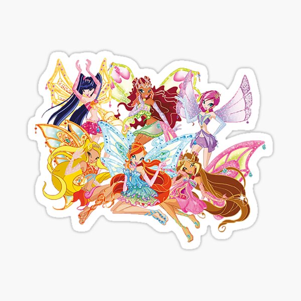 dibujos animados de winx club Pegatina