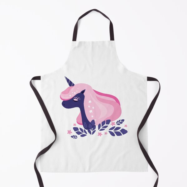 Item preview, The unicorn calling spring.Unicorn with a pink mane on a dark background. Great for label, print, packaging, fabric. designed and sold by Kizuneko.