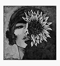 Sunflower Girl Photographic Print
