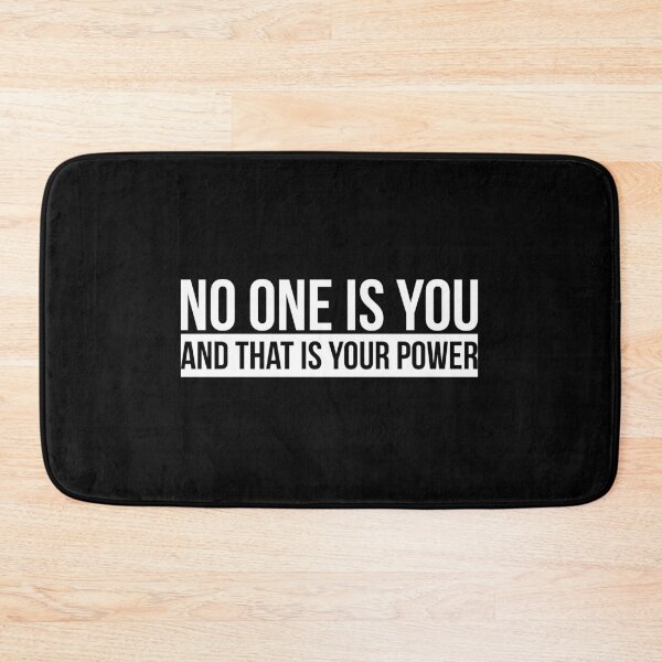 Item preview, no one is you and that is your power designed and sold by ambaart.