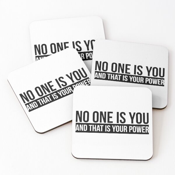 Item preview, no one is you and that is your power designed and sold by ambaart.