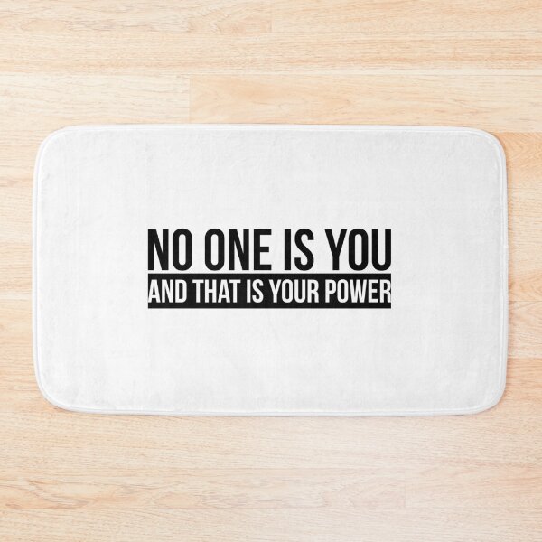 Item preview, no one is you and that is your power designed and sold by ambaart.