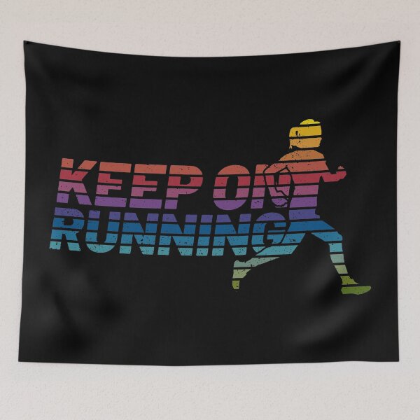 Item preview, Keep On Running (Girl) - On Black designed and sold by STUDIO-72.