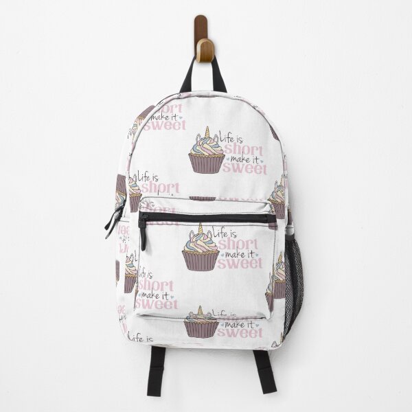 Item preview, Life Is Short Make It Sweet - Rainbow Unicorn Cupcake designed and sold by DesignLabMedia.