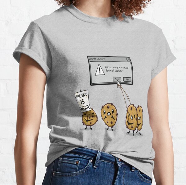 1Tee Mens Are You Sure You Want To Delete All Cookies T-Shirt 1Tee Mens Are You Sure You Want To Delete All Cookies T-Shirt