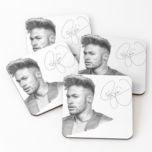 Item preview, Neymar in black & white with signature  designed and sold by MyClub.