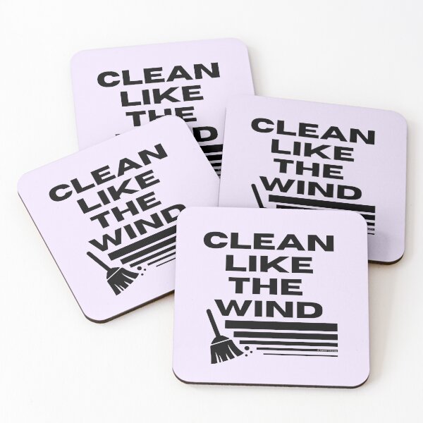 Item preview,  Clean Like the Wind Broom Housekeeping Humor designed and sold by SavvyCleaner.