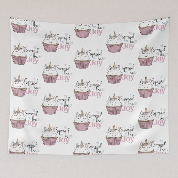 Item preview, Spread the Joy - Rainbow Unicorn Cupcake designed and sold by DesignLabMedia.