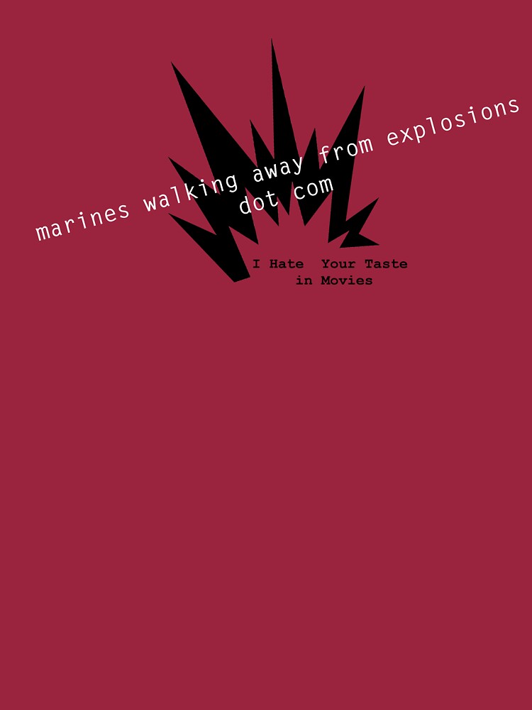 Thumbnail 5 of 5, Long Sleeve T-Shirt, marines walking away from explosions dot com designed and sold by ihateyourtaste.