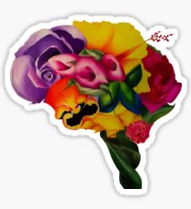 Floral Brain Sticker