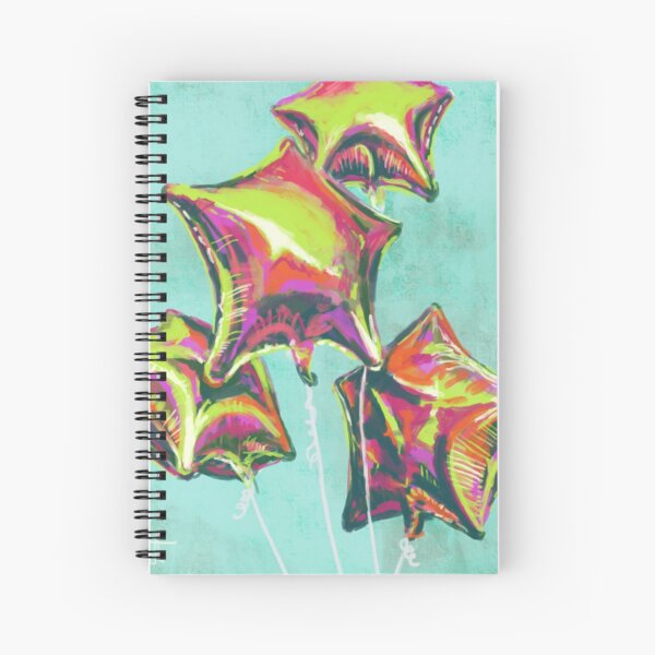 Happy Summer Celebration - Balloon Party Spiral Notebook