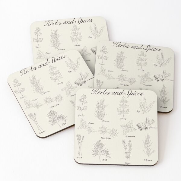 Item preview, Herbs and Spices Sketch designed and sold by keelsome.