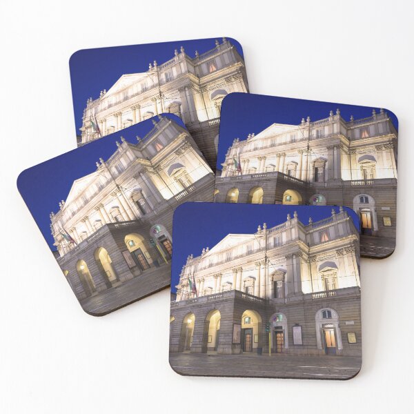 Item preview, Theatre La Scala in Milan, Italy, by night. One of the most famous Italian buildings - 1778.  designed and sold by Paolo Modena Photography    -   Fine Italian Art.