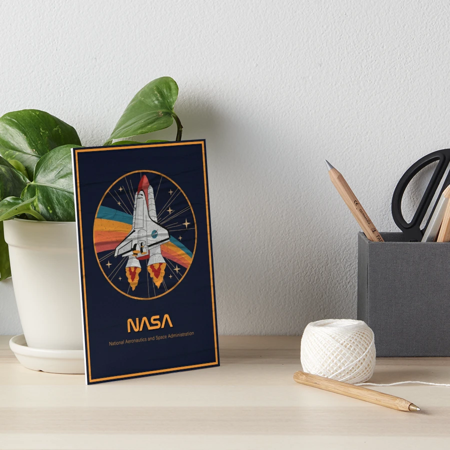 USA Space Agency Vintage Colors V03 - Nasa - Sticker sold by Minne  Radiologist, SKU 612897