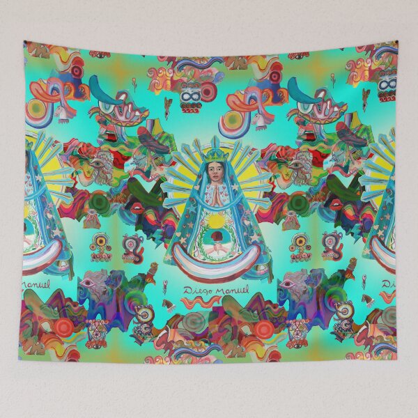 Item preview, Virgin of Lujan and graffitis designed and sold by Diego Manuel Rodriguez.