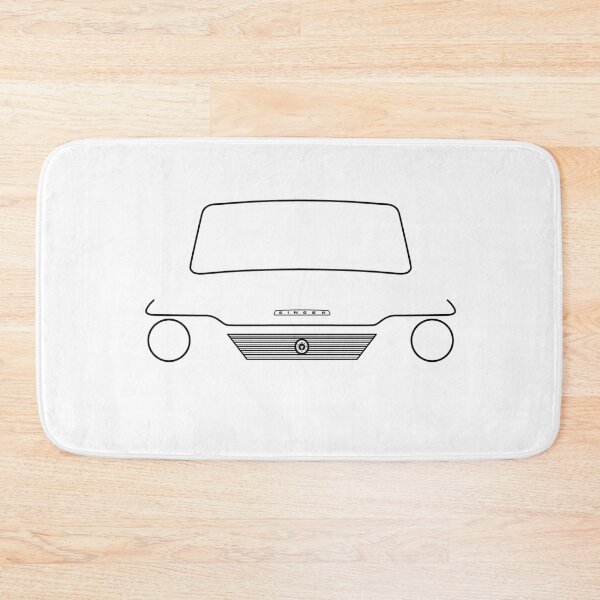 Item preview, Singer Chamois classic 1960s British car black outline graphic designed and sold by soitwouldseem.