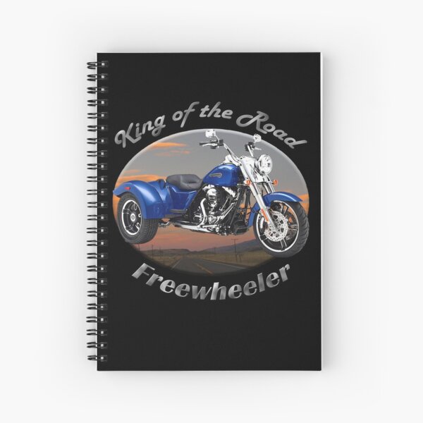 Harley Davidson Freewheeler King Of The Road Spiral Notebook