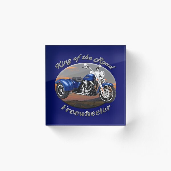 Harley Davidson Freewheeler King Of The Road Acrylic Block