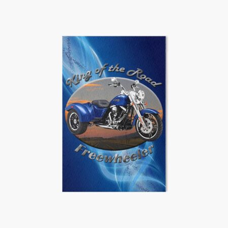 Harley Davidson Freewheeler King Of The Road Art Board Print