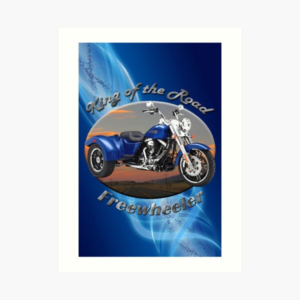 Harley Davidson Freewheeler King Of The Road Art Print