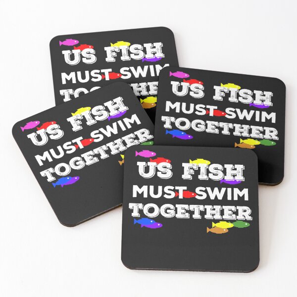 Item preview, Us Fish Must Swim Together designed and sold by jacoolda.
