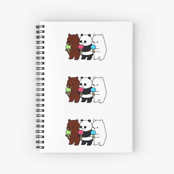 Osos escandalosos con helado Cuaderno de espiral