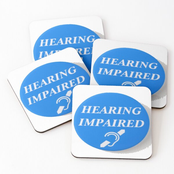 Item preview, Hearing impaired sign hard of hearing blue designed and sold by JBaystro.