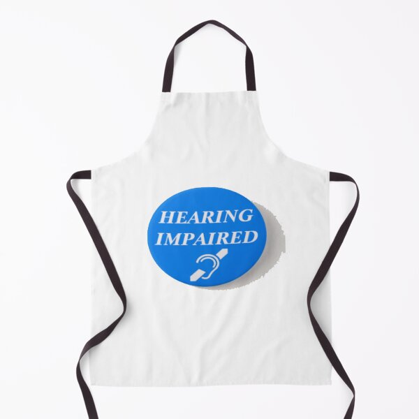 Item preview, Hearing impaired sign hard of hearing blue designed and sold by JBaystro.