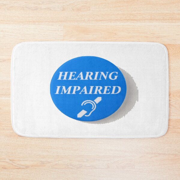 Item preview, Hearing impaired sign hard of hearing blue designed and sold by JBaystro.