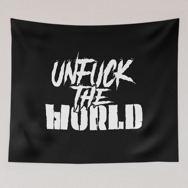 Item preview, unfuck the world Essential T-Shirt designed and sold by HOURMAN.